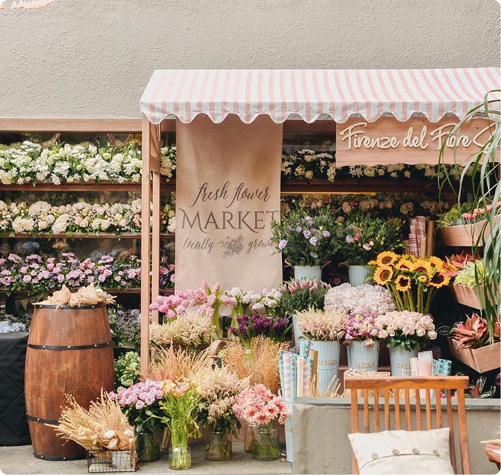 Event floral setup