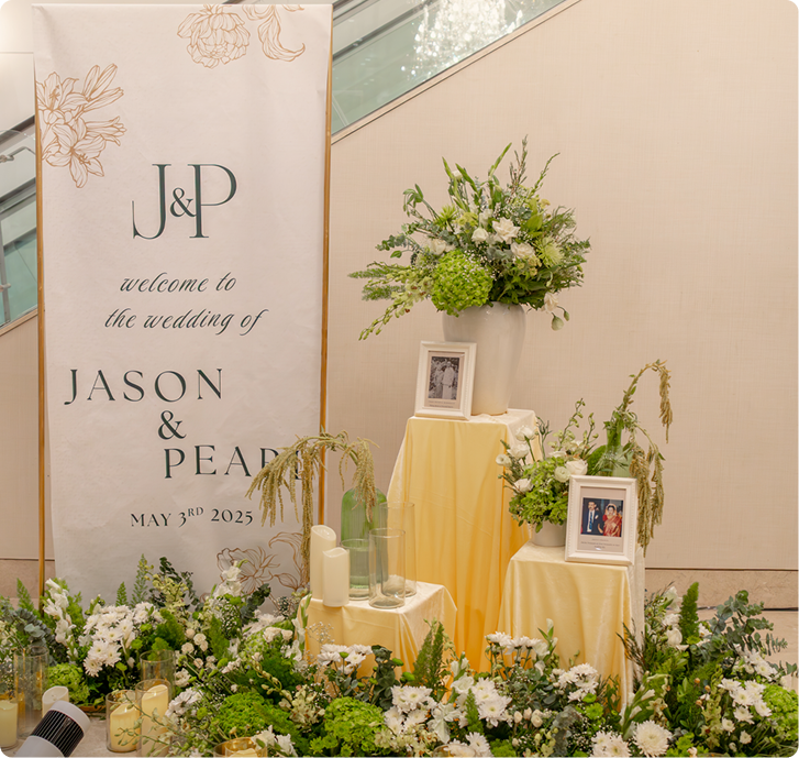 Event floral setup