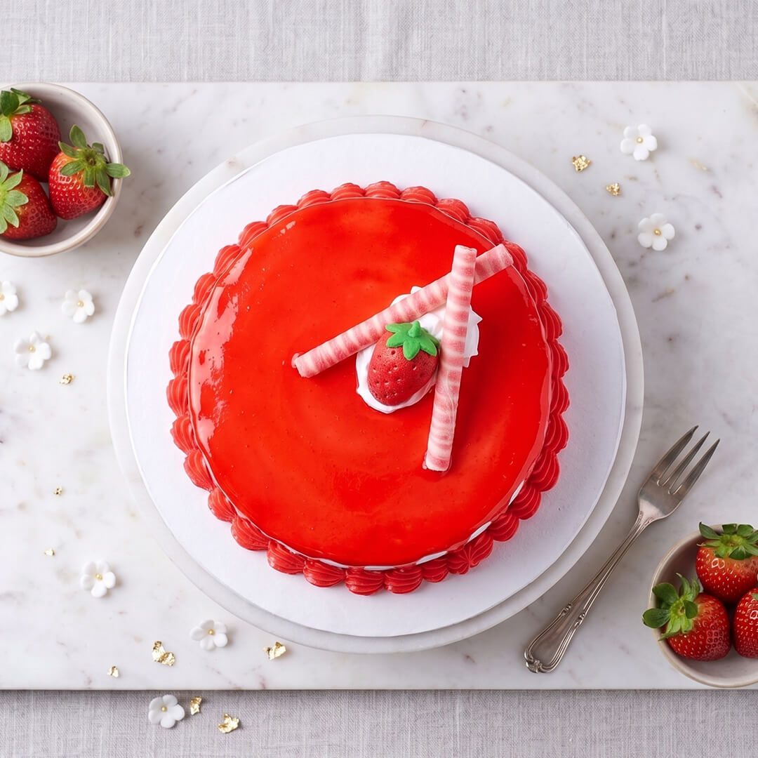 Strawberry Bliss Cream Cake (1/2 Kg)