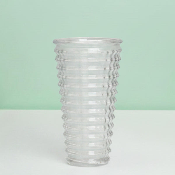 Contour Ring Glass Flower Vase - 22 cm
