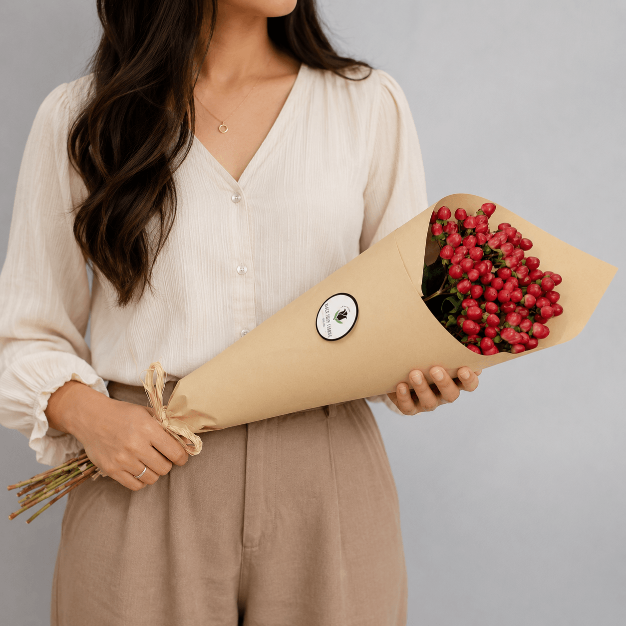 Long-stem, fresh-cut roses in assorted shades, available in convenient stem packs.