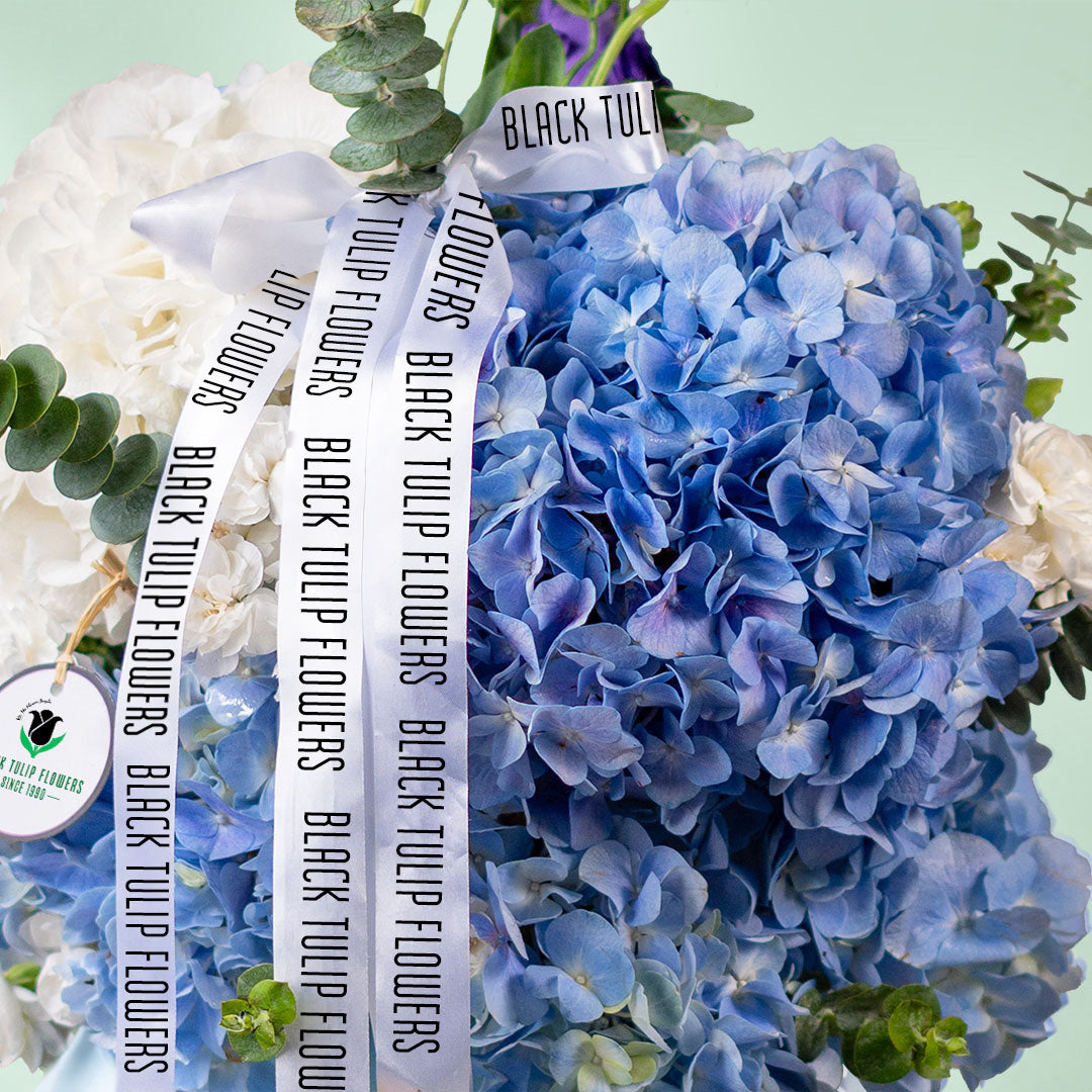 Skyline Bloom Blue Hydrangea Vase