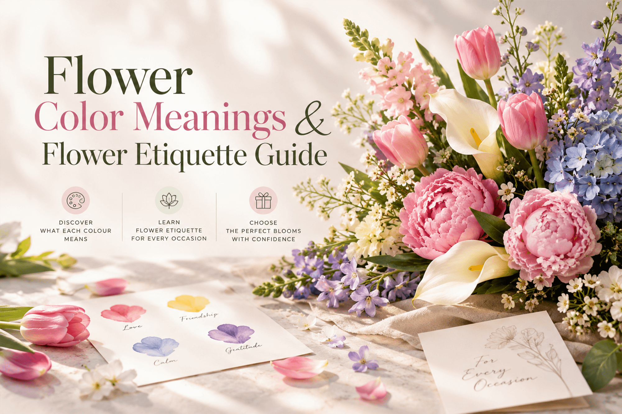 Flower Color Meanings: Flower Etiquette for Every Occasion