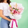 Pink Lily & Rose Bouquet