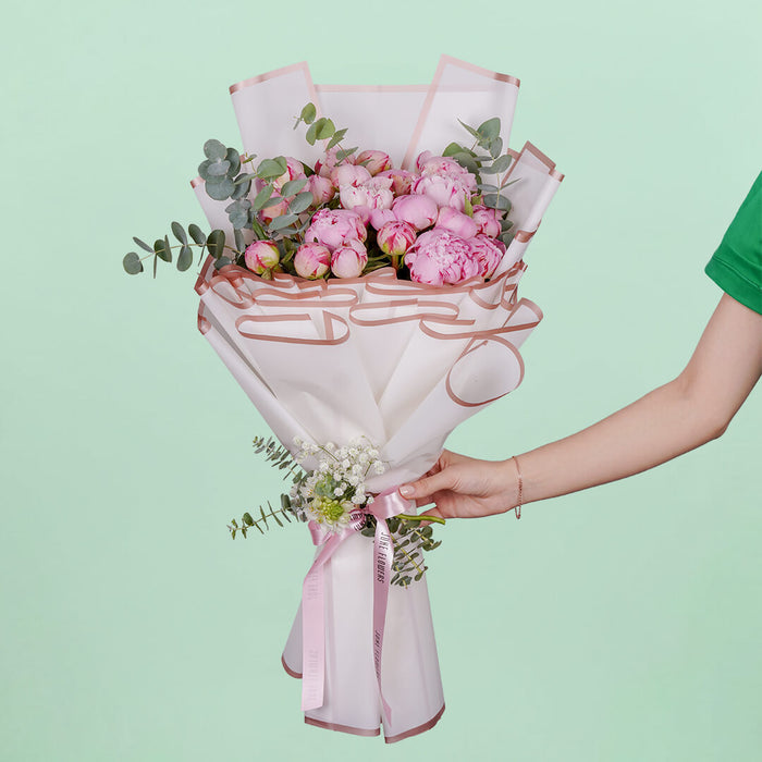 20 Stem Peony Pink Bouquet