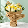 20 Yellow & White Roses Bouquet