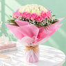 30 Pink & White Floral Charm