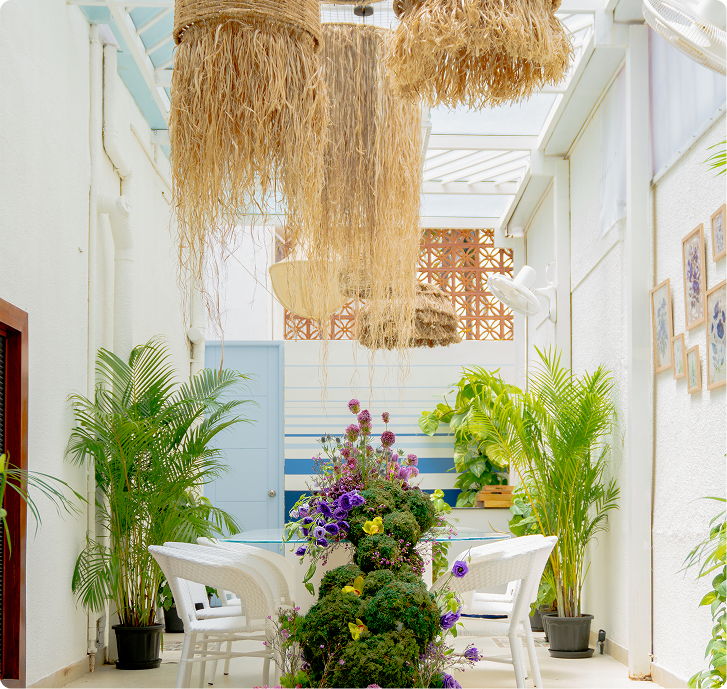 Event floral setup