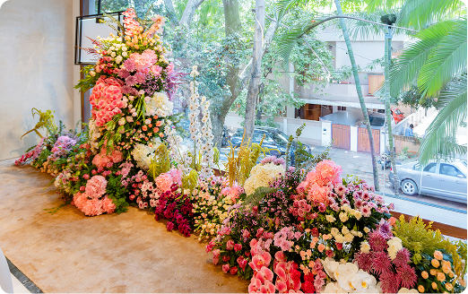 Floral decor detail