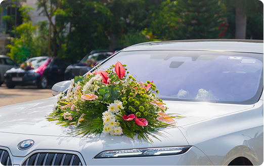 Floral decor detail