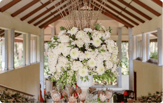 Floral decor detail