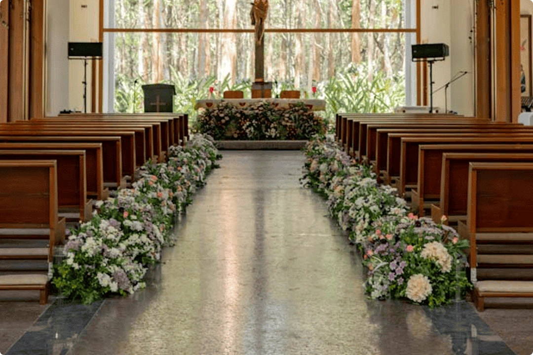 Wedding floral decor