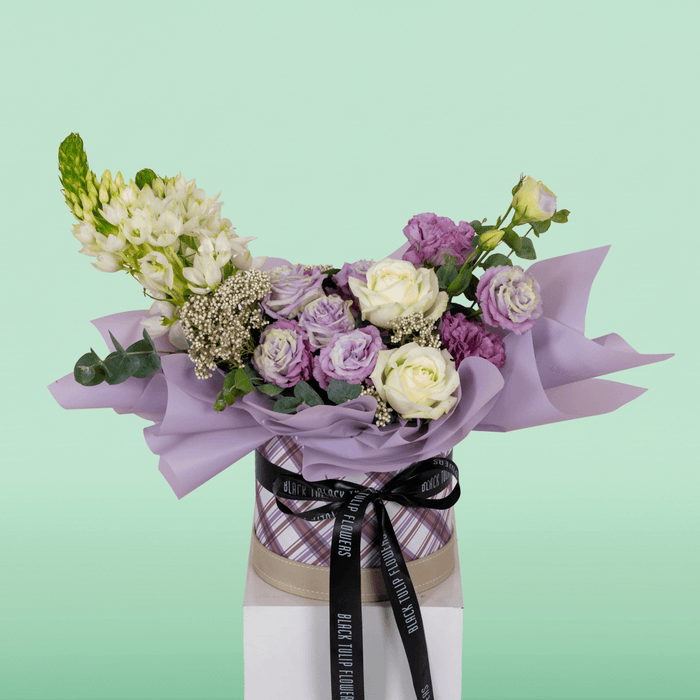 A Silent Hug - Purple Flower Box