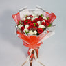 Red and White Rose Bouquet