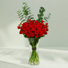 20 Red Roses in a Vase
