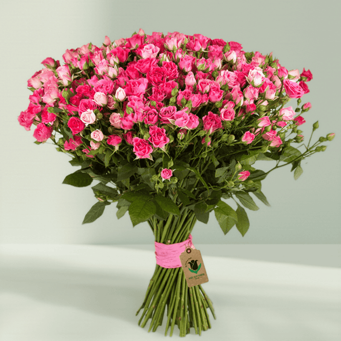 Pink Spray Rose Hand-Tied Bouquet