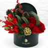 Christmas Festive Flower Box - A christmas bouquet