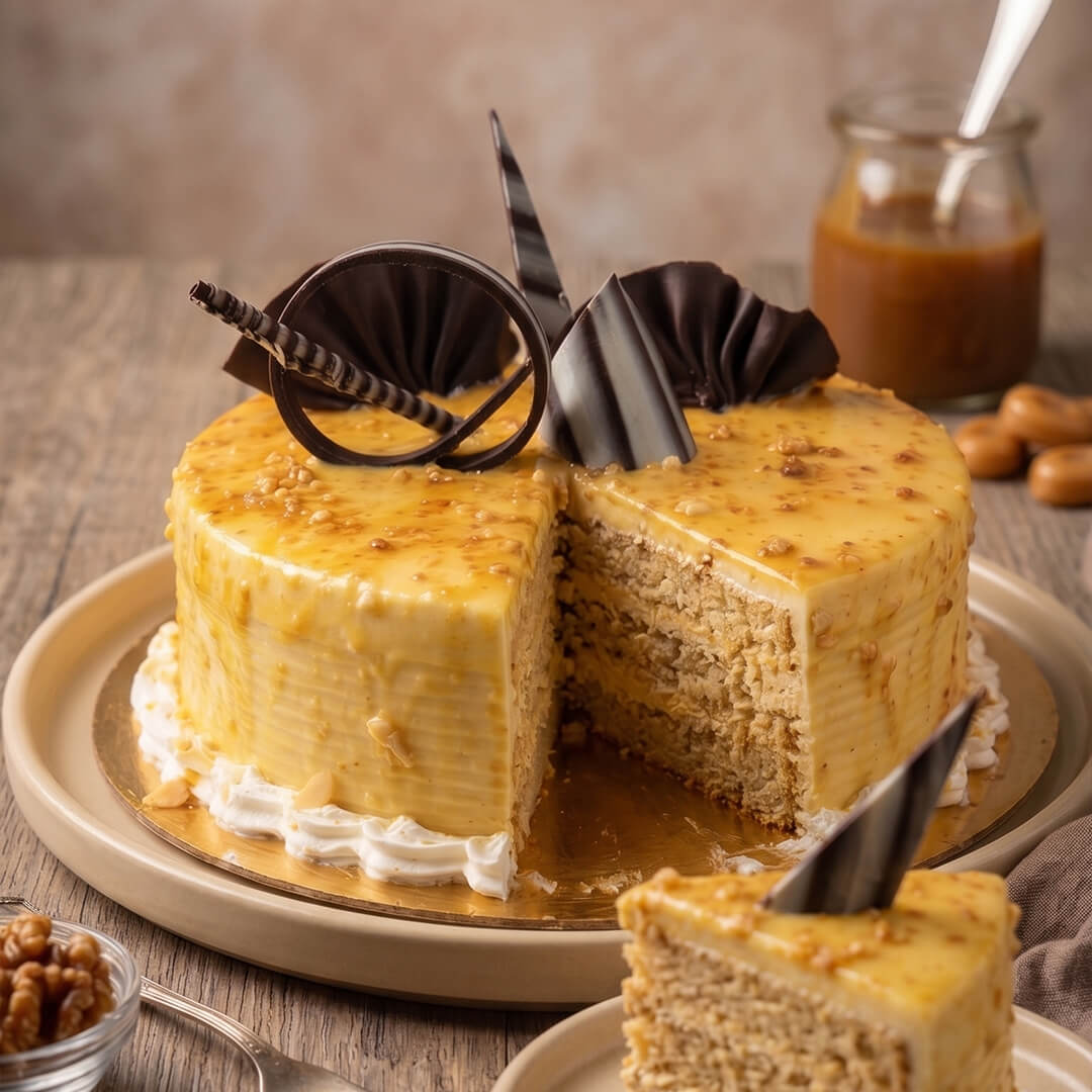 Crunchy Caramel Butterscotch Cake 1/2 Kg