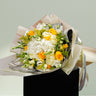 Dazzling White and Yellow Flower Bouquet
