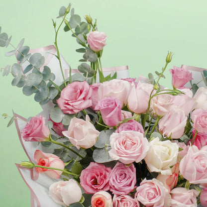 Heavenly Blooms mixed flower bouquet with assorted fresh blooms and elegant wrapping
