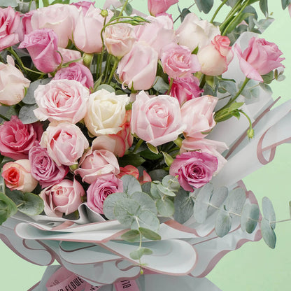 Heavenly Blooms mixed flower bouquet with assorted fresh blooms and elegant wrapping