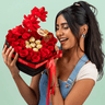 Sweetheart Roses & Ferrero Box