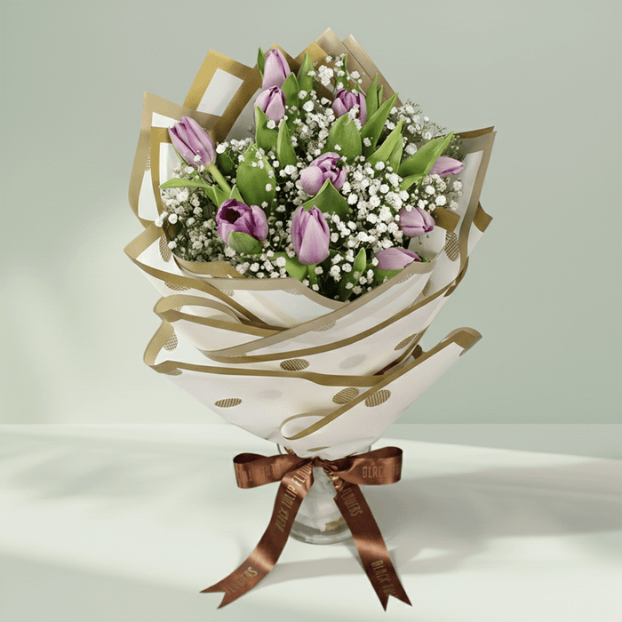 Lavender Dreams - Purple Tulip Bouquet