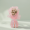 8 Stem Pink Roses & Gypso