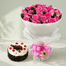 Mother’s Day Pink Rose Cake Combo