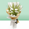 White Orchid and Tulip Bouquet