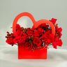 Red Roses and Hearts Flower Box