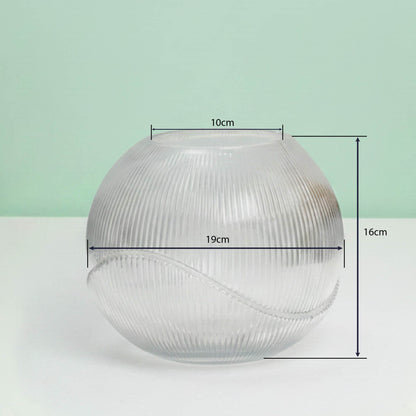 Rounded Elegance Glass Vase