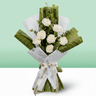 Royal White - 7 White Rose Bouquet