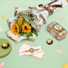 Sparkling Sunflower Rakhi Combo