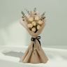 6 Peach Roses Bouquet