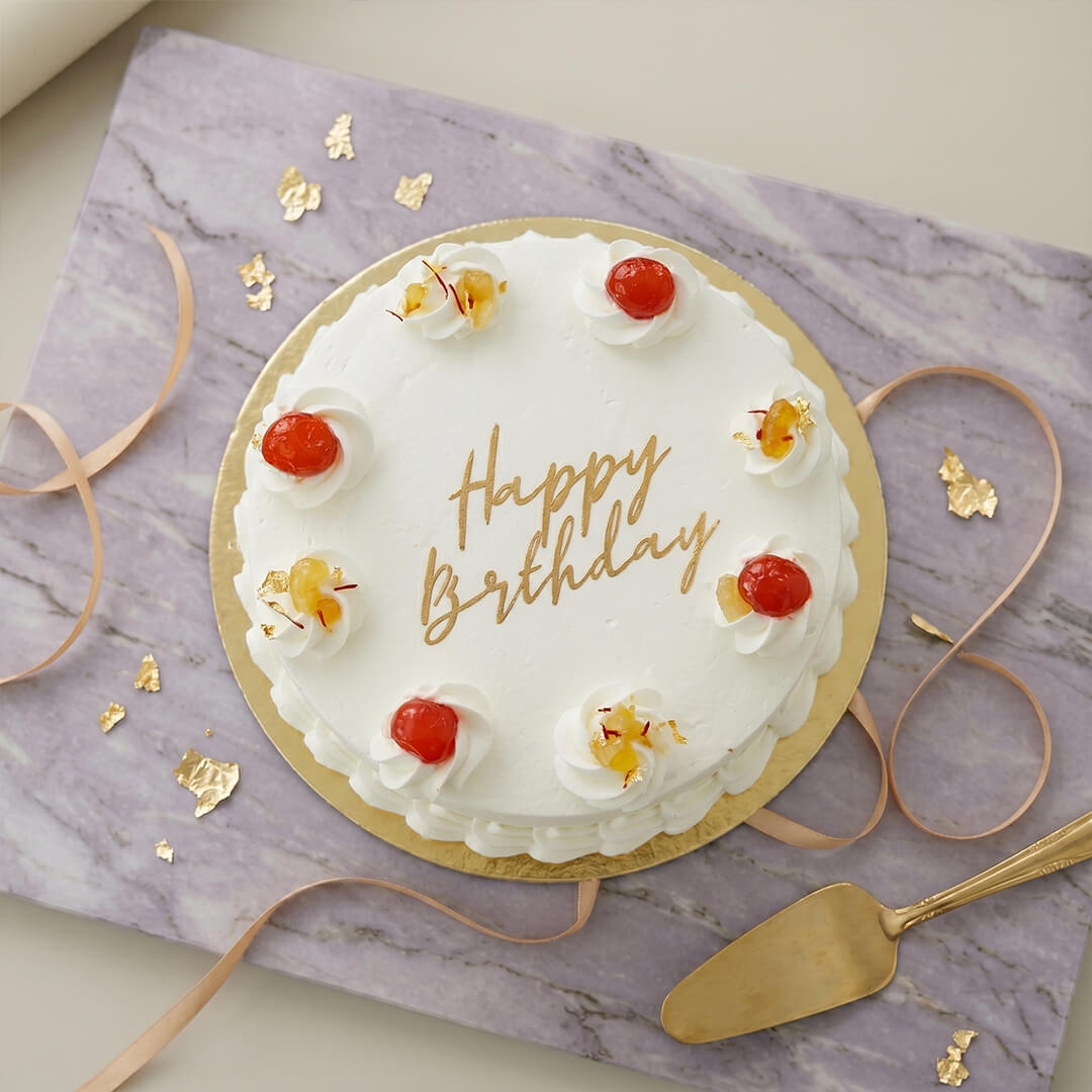 1/2 Kg Vanilla Fresh Cream Cake