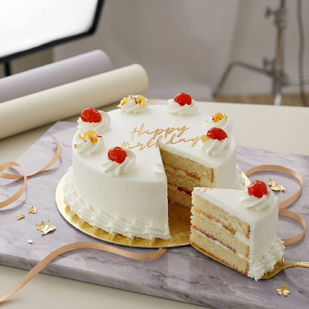 1/2 Kg Vanilla Fresh Cream Cake