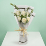 Whisper of White - 6 white rose bouquet