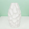 White Geometric Barrel Vase