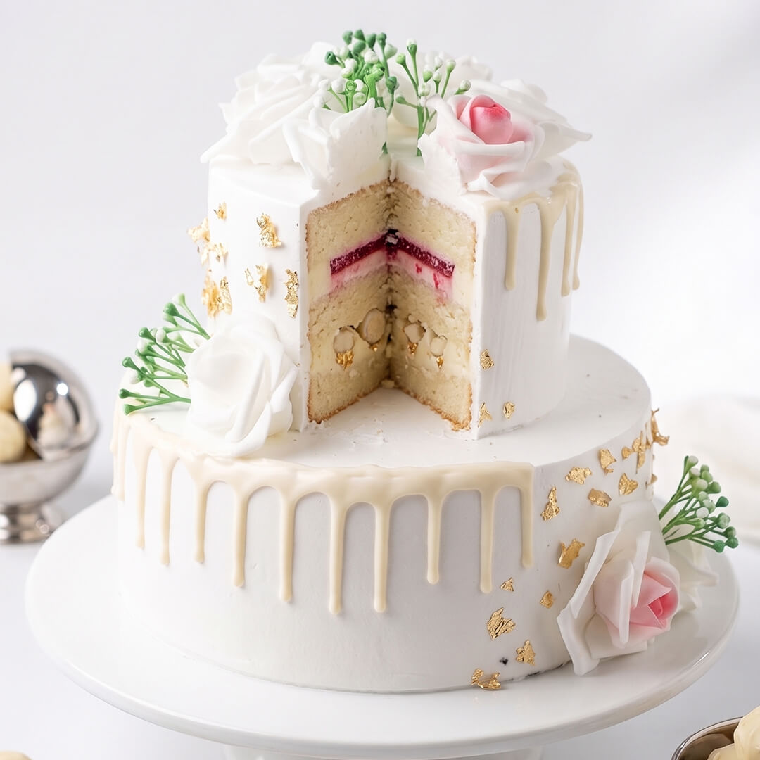 White Truffle Double Layer Cake - 2 kg