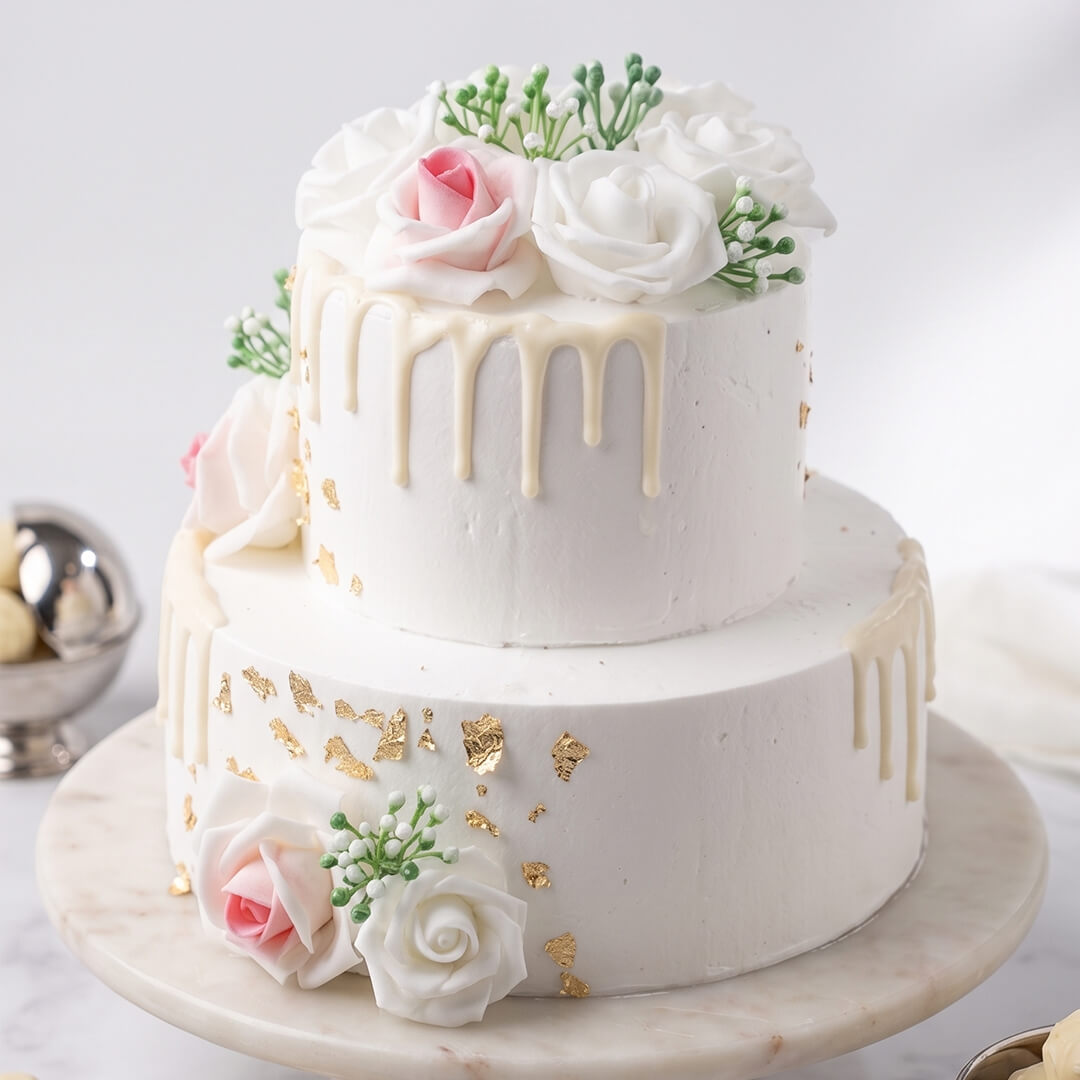 White Truffle Double Layer Cake - 2 kg