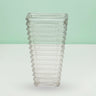 Accordion Prism Glass Flower Vase