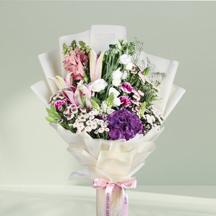 Beautiful Moments - Lily Hydrangea Bouquet