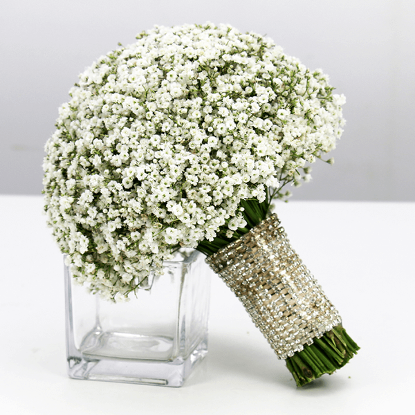 Gypsophila Baby's Breath Bridal Flower Bouquet - Image 1