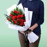 Crimson Red Carnation Bouquet