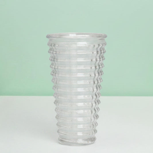 Contour Ring Glass Flower Vase - 22 cm