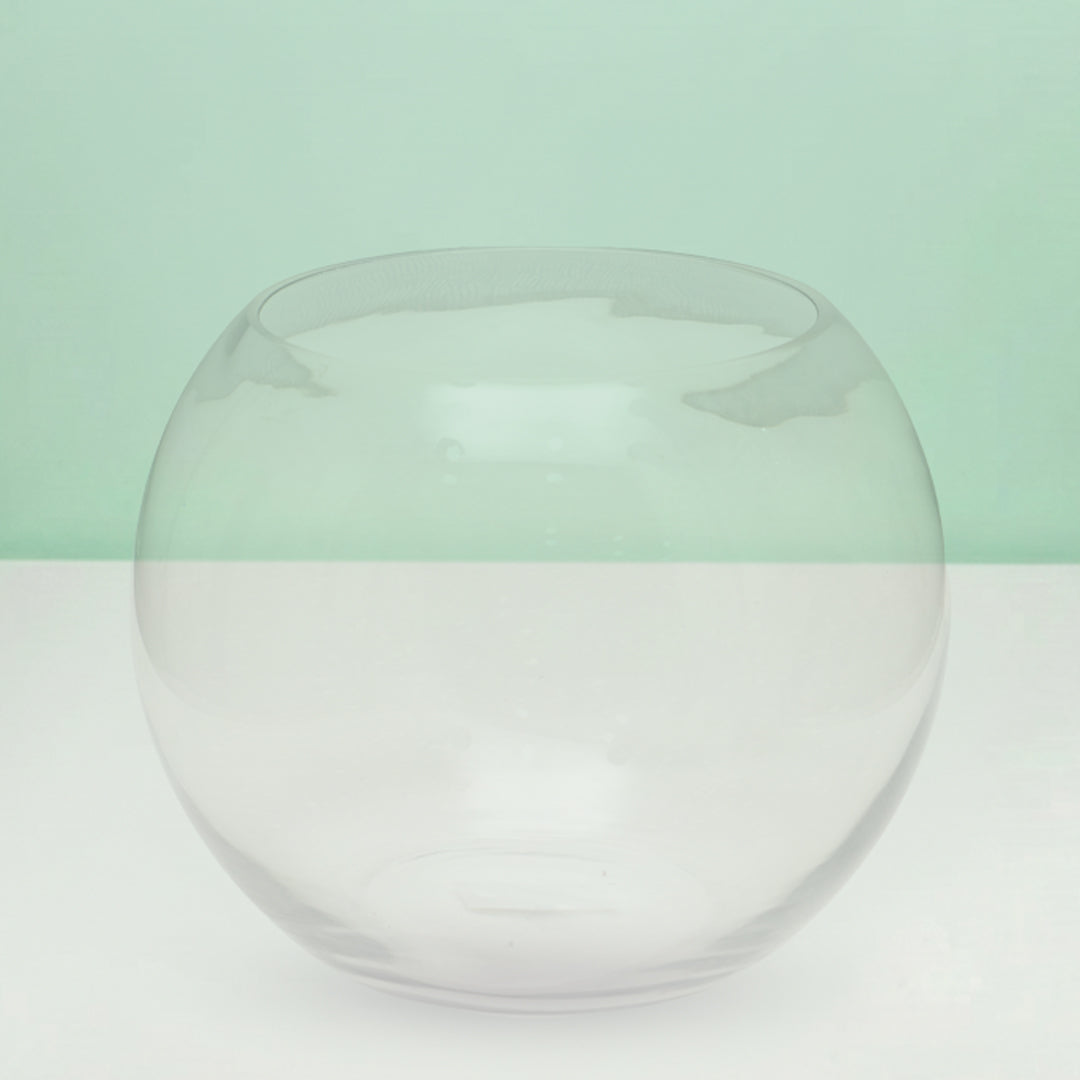 Crystal Globe Glass Vase 20 cm