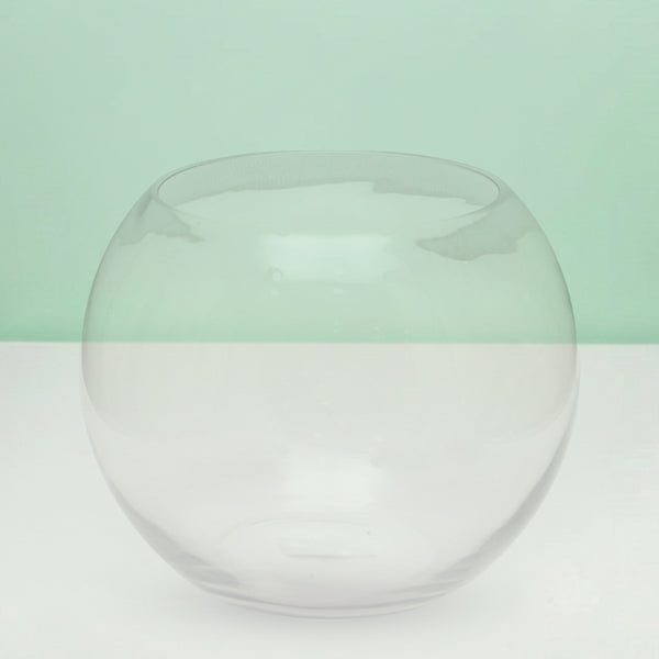 Crystal Globe Glass Vase 20 cm