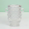 Diamond-Cut Quilted Trophy Glass Vase