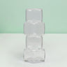 Geometric Four-Tiered Glass Vase